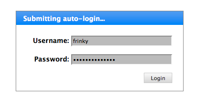 example of auto-submitting login screen